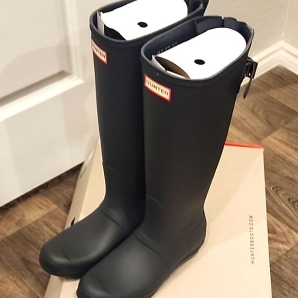 HUNTER ブーツ DARK SLATE 28センチ Hunter Boots Dark Slate Original Short Rain Boot Dark Slate Hunter